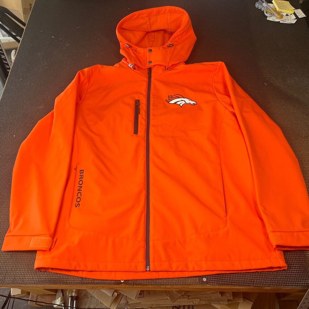 Denver Broncos Orange Hooded Jacket